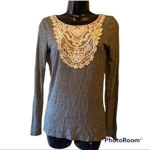 4/$20 Hollister ribbed long sleeve top